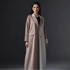 Tailored Collar Open Abaya Dress #25177