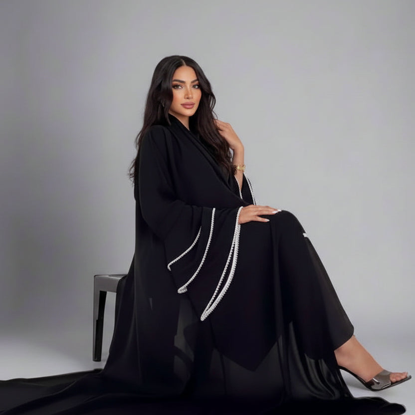 eid dress, open abaya, abaya