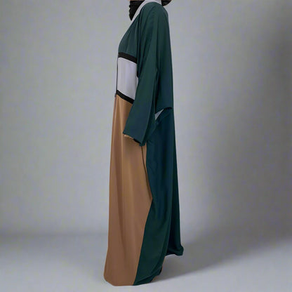 Modest Fashion Cadigan Open Abaya Dress #251459