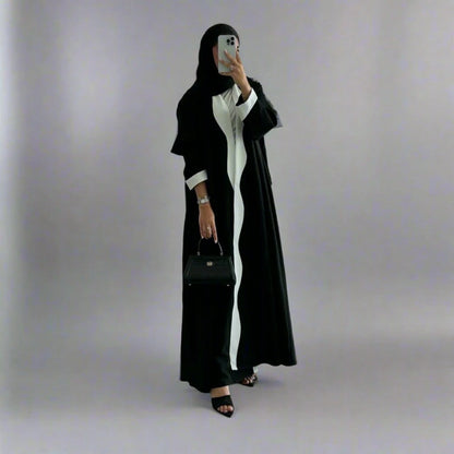 Arab Dubai Cardigan Open Abaya Dress #25220