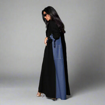 Modest Fashion Cardigan Open Abaya Dress #24168