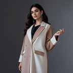 Tailored Collar Open Abaya Dress #25177