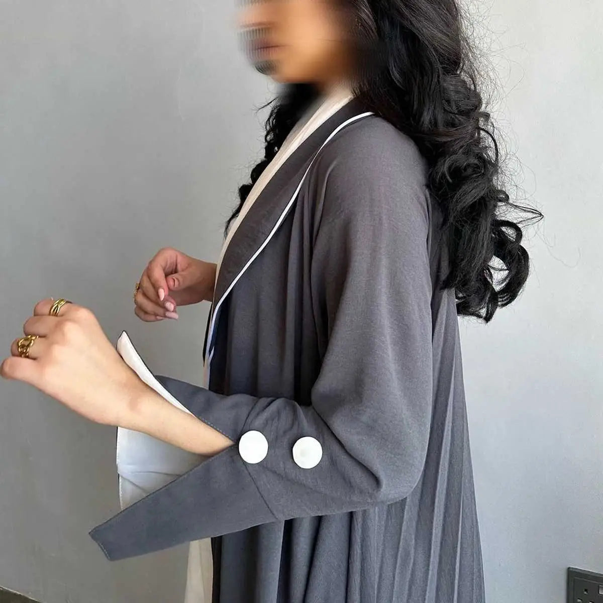 Muslim Women Fashion Cardigan Open Abaya Dress