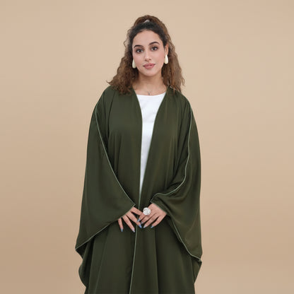 Muslim Women Nida Cardigan Open Abaya Dress - Modest Fashion - #261193