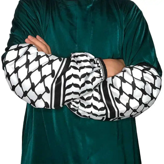 Women Keffiyeh Palestine Decorative Sleeves Waterproof