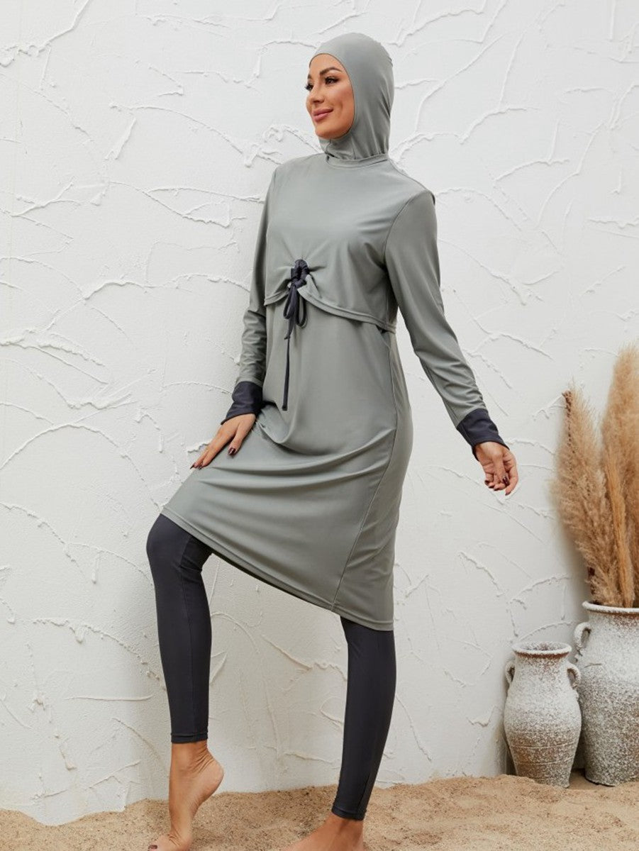 Muslim Women 3 Pieces Set Burkinis Swimwear Swimsuit #2611068