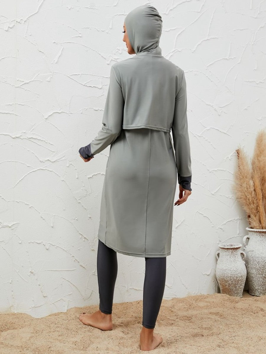 Muslim Women 3 Pieces Set Burkinis Swimwear Swimsuit #2611068