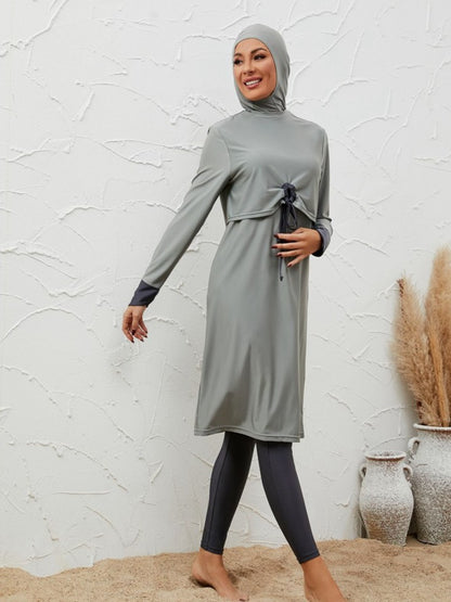 Muslim Women 3 Pieces Set Burkinis Swimwear Swimsuit #2611068