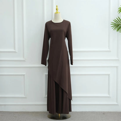 Muslim Women 2 Pieces Set Tops And Skirt Suit Set #251100