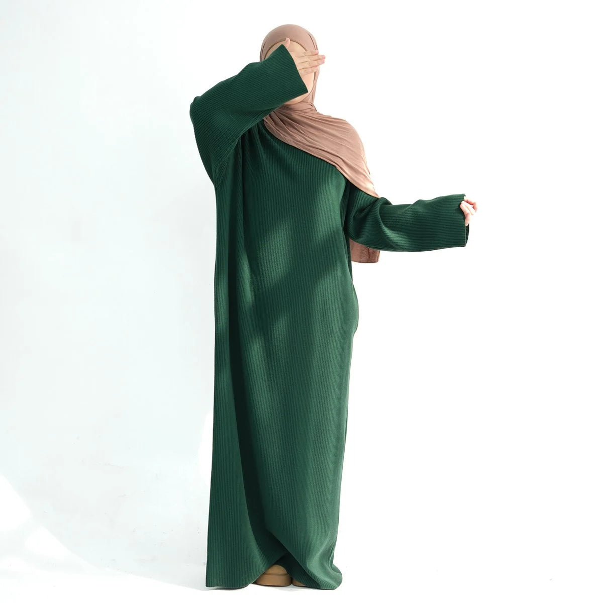 Winter Fall Heavy Thick Knitted Abaya Dress #24916