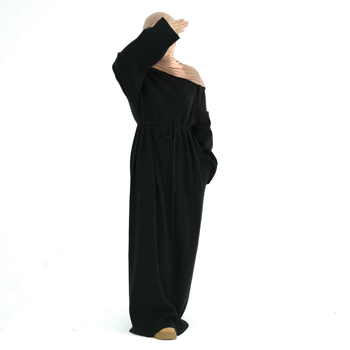 Winter Fall Heavy Thick Knitted Abaya Dress #24916