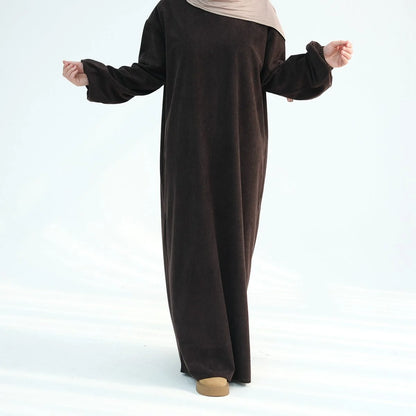 Winter Fall Corduroy Abaya Dress #24923