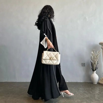 Muslim Women Fashion Cardigan Open Abaya Dress