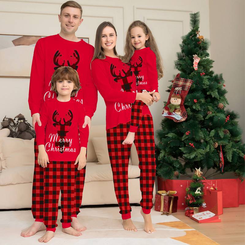 Holiday Christmas Pjs Matching Family Pajamas Sets