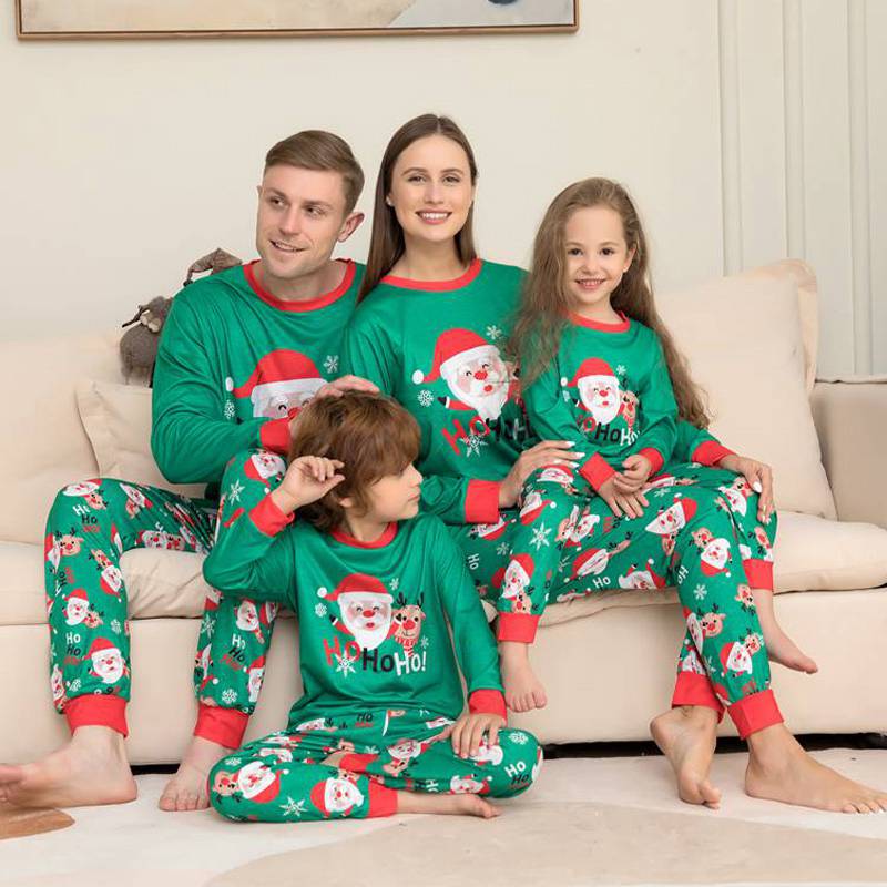 Christmas Pajamas Family Matching Santa Claus Sleepwear Sets