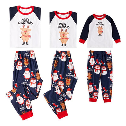 Sleepwear Nighty Cute Santa Claus Soft Family Christmas Pajama Set