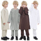 Muslim Arab Kids Boy Thobe Tops And Trousers Clothing Suit Sets