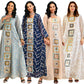 Muslim Women Sequins Embroidery Evening Party Kaftan Caftan Dress