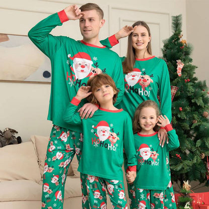 Family Matching Christmas Pajamas Sets Printed Santa