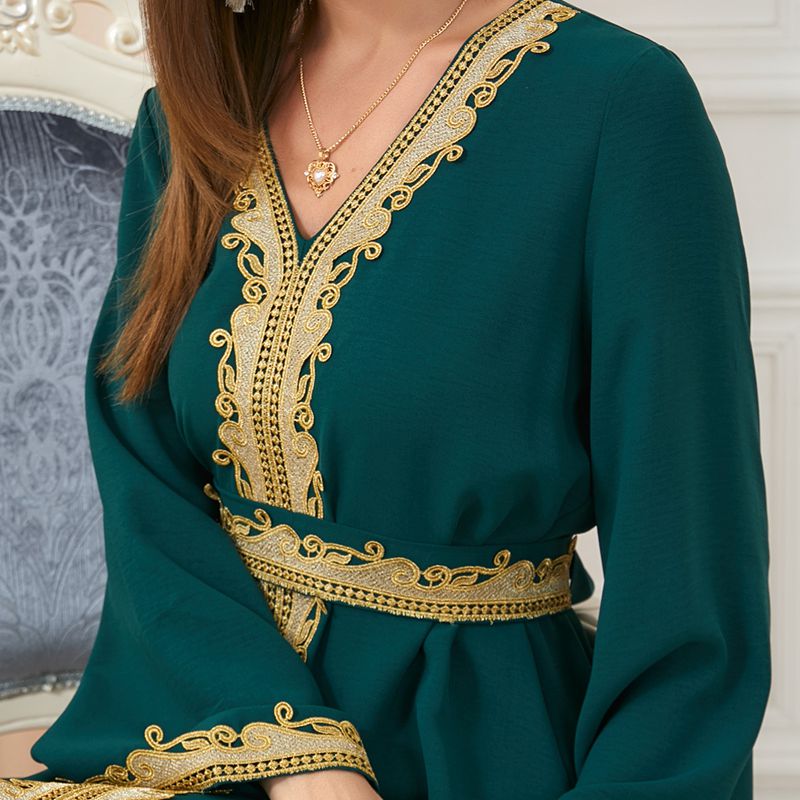 Caftan cheap vert velour