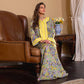 Ramadan Eid Hotfix Rhinestone Kaftan Dress Caftan Jalabiya With Hijab Scarf For Muslim Women
