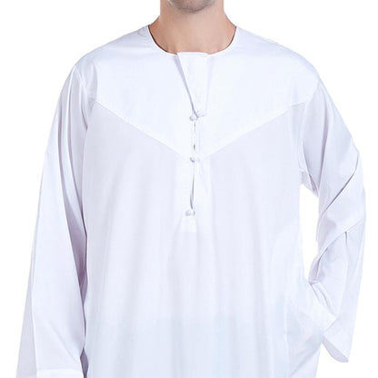 Eid Muslim Men Thobes Islamic Clothing With Pocket