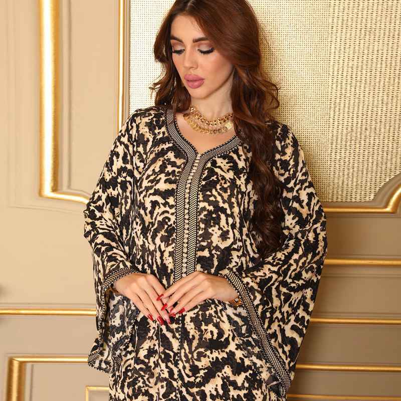 Amazon.com: Fashion Beach Dresses for Women 2024 Long Sleeve Ruffle Vintage  Floral Maxi Plus Size Kaftan Dress Spring Summer Casual 2024 Muslim Arab  Jilbab Abaya Islamic African Pakistani Black S ZL179 :