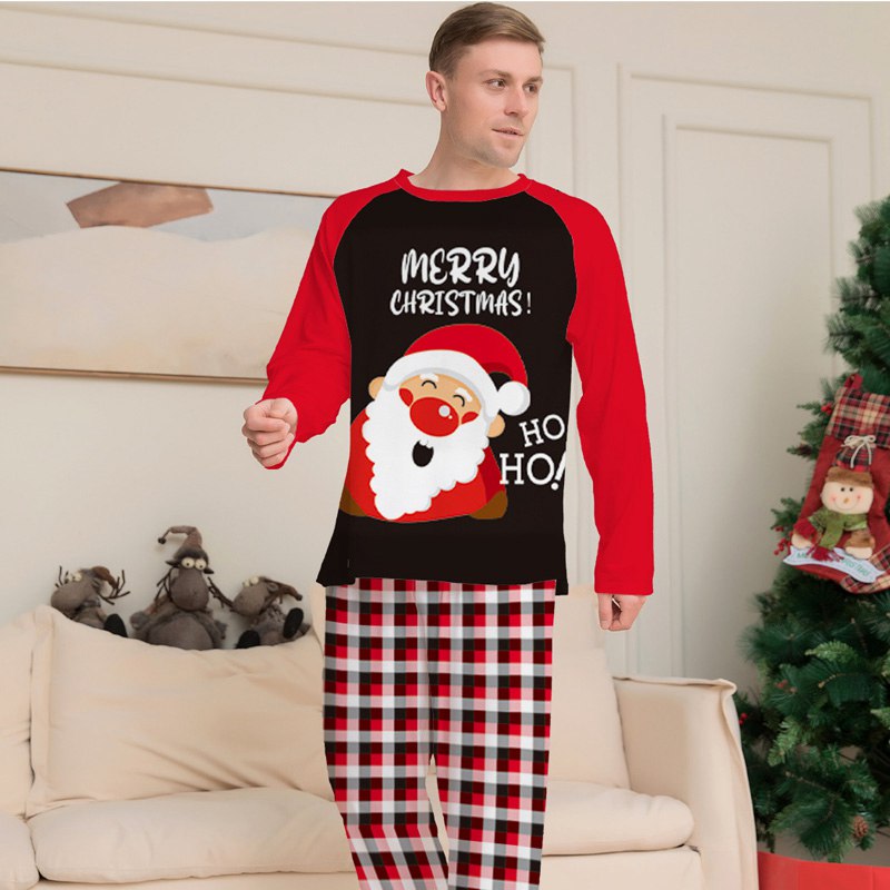 Christmas Matching Family Pajamas Sets With Santa
