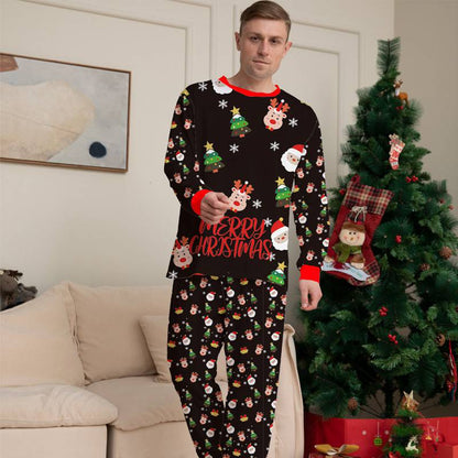 Printed Matching Family Christmas Pjs Pajamas Sets