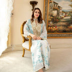 White, Apricot, Blue
