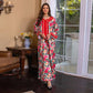 Ramadan Eid Hotfix Rhinestone Kaftan Dress Caftan Jalabiya With Hijab Scarf For Muslim Women