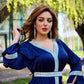 Long Sleeve Turkey Dubai Women Kaftan Dress Jalabiya