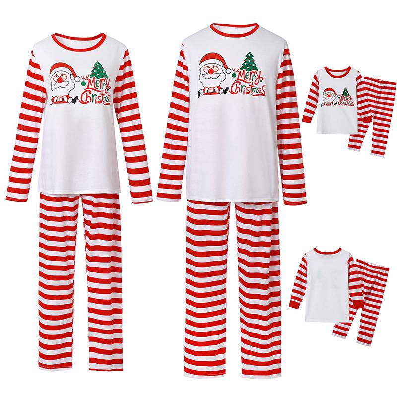 Matching Family Christmas Sleepwear Santa Pajamas Set