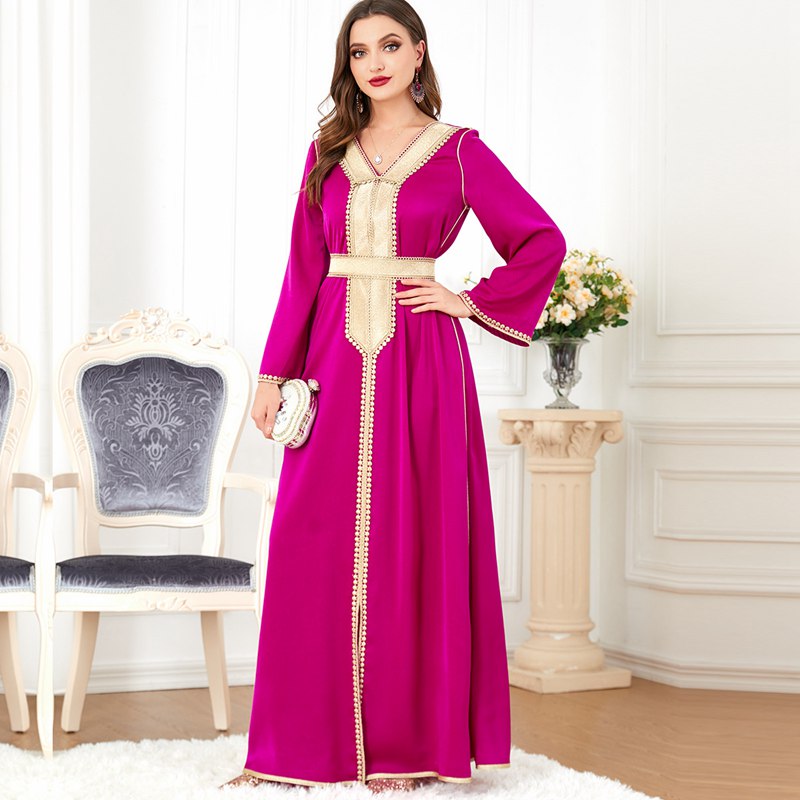 Caftan discount satin simple