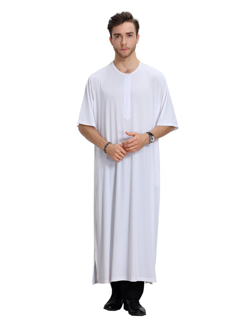 Short Sleeve Men's Robe Thobe Thawb