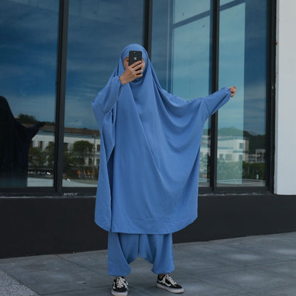 Muslim Women Jilbab With Tops Robe And Pants