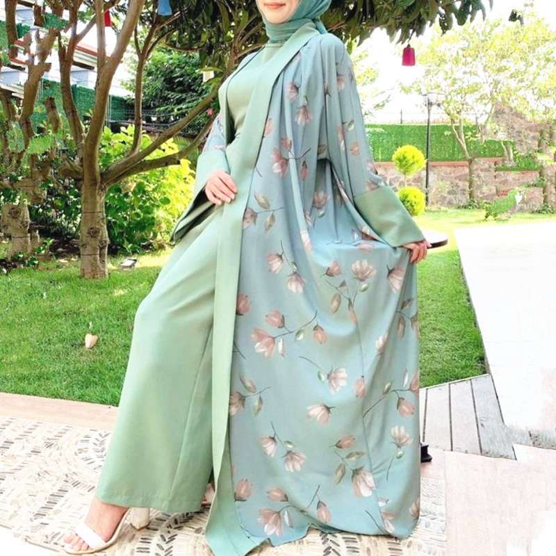 Jumpsuit dress muslimah hotsell