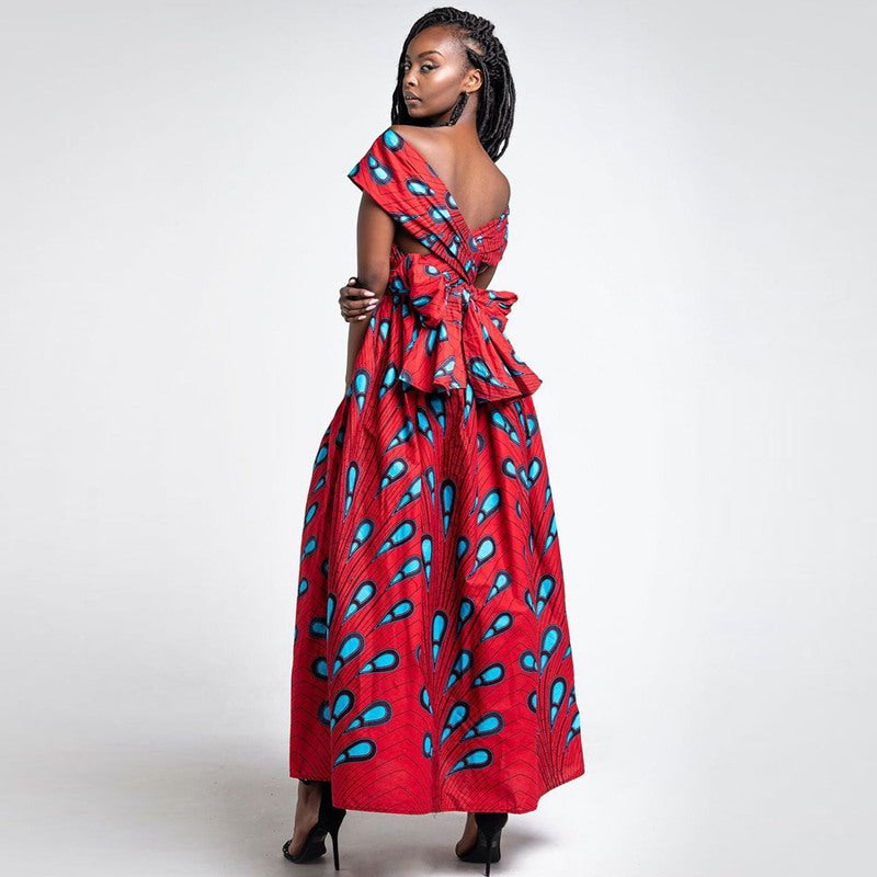 20 Ways To Wear Backless Printed African Dresses Women Clothing