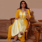 Eid 2 Piece Set Women Kaftan Dress Middle East Arab