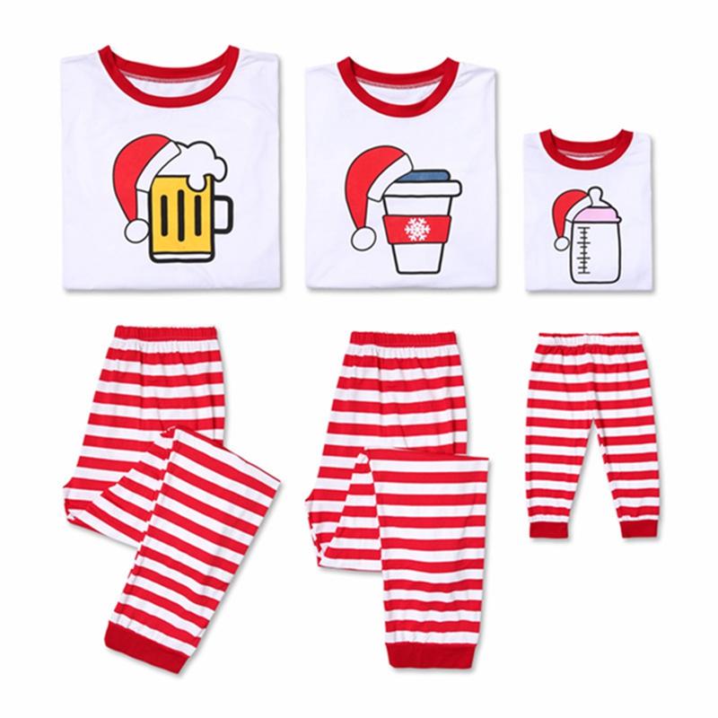 Santa Claus Soft Sleepwear Sets Christmas Pajamas Family Matching