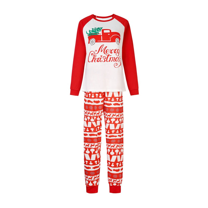 Printed Matching Family Holiday Christmas Pjs Pajamas Set