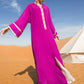 Middle East Women Wrinkle Kaftan Dress Jalaba