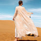 2 Pieces Set Embroidery Cardigan Open Abaya Dress For Muslim Women Evening Party