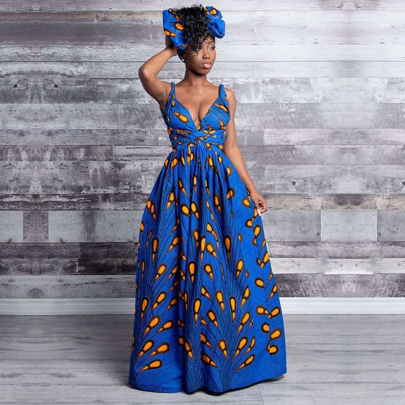 African print on sale dresses for ladies