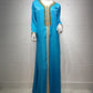 Hotfix Rhinestone Velvet Eid Dress Women Kaftan Jalabiya