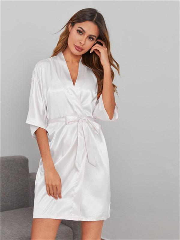 Women Satin Loungewear Robes Sleepwear Pajamas
