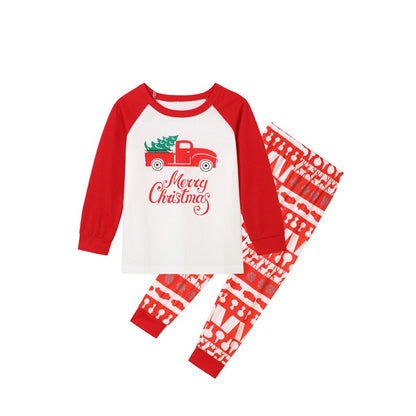 Printed Matching Family Holiday Christmas Pjs Pajamas Set