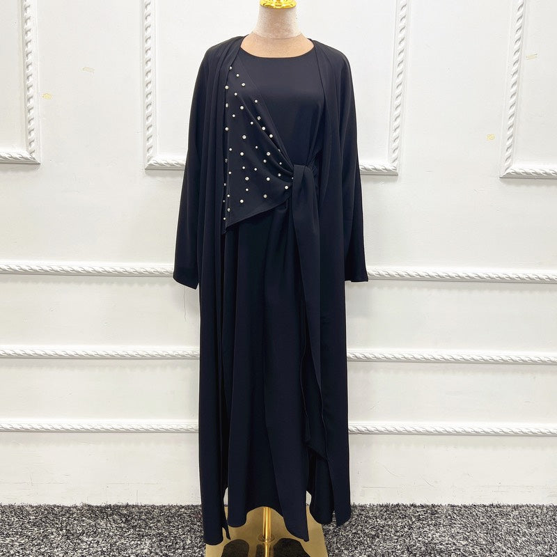 Abaya hot sale with pearls