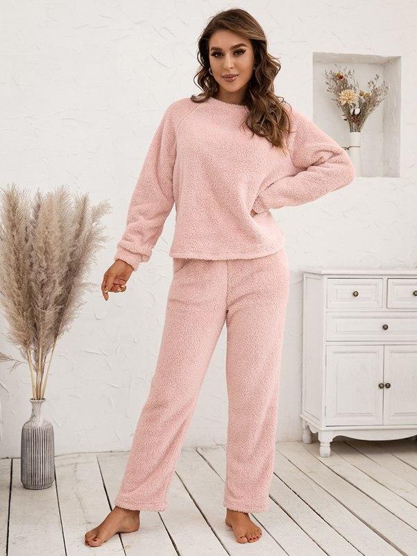 Fluffy pink online pjs