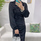 Muslim Women Silk Feeling Abaya Dress